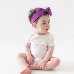 Bow Headband in Berry