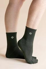 Adult Crew Socks in Fir