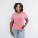 Women's Crew Neck Tee in Apple Blossom