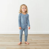 Long Sleeve Pajamas in Slate