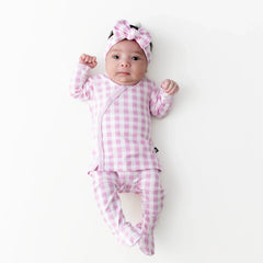 Take Me Home Set with Bow in Gingham Thistle