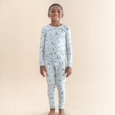 Long Sleeve Pajamas in Mallard Duck