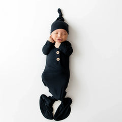 Knotted Gown with Hat Set in Midnight