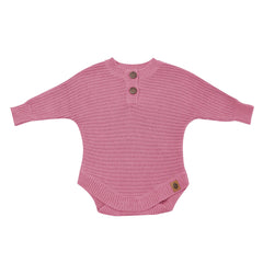 Chunky Knit Romper in Apple Blossom