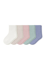 Quarter Socks Combo 5-Pack in Pastel