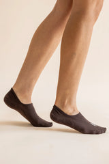 Women's No Show Socks 3-Pack in Cafe