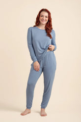 Women's Jogger Pajama Set in Slate