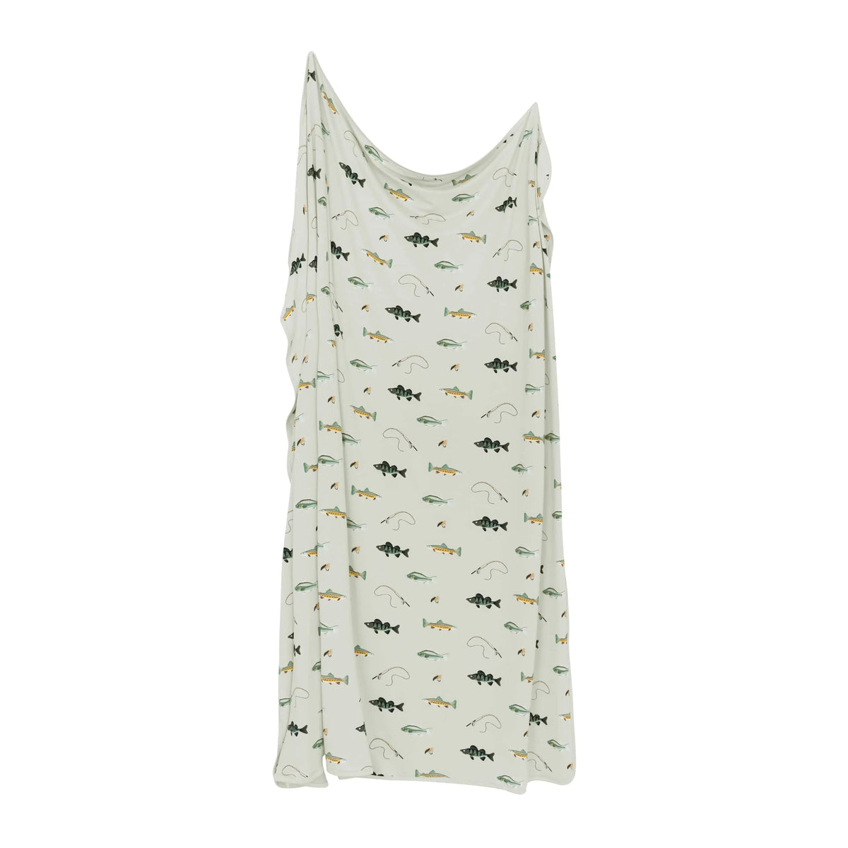 Swaddle Blanket in Fishing