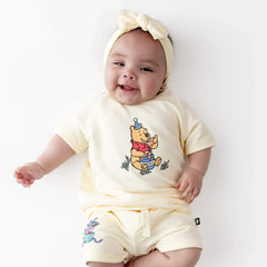 Short Sleeve Jogger Set in Winnie the Pooh on Chamomile