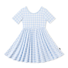 Twirl Dress in Gingham Breeze