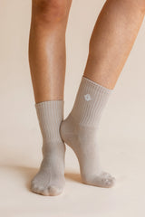 Adult Crew Socks in Bisque