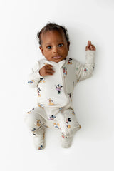 Zippered Footie in Mickey Mouse and Friends