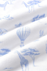 Burp Cloth in Toile Safari